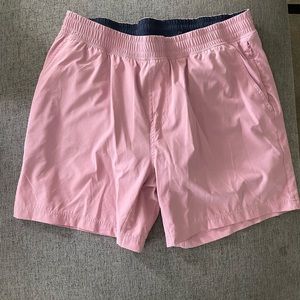 Rhône Pink lined workout shorts